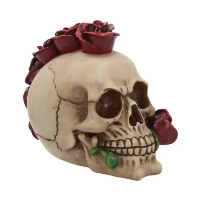 Figurine skull gothic rosehawk